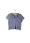 bluebell cardi fra isager i silk mohair og trio 2 i farven granite og 41