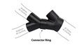 Connector ring varmerør 60 mm