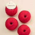 Pascuali Cashmere 6/28 – farven Scarlet. Økologisk luksusgarn i 100% cashmere uld