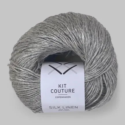 Silk linen garn fra Kit Couture i farven lysegrå