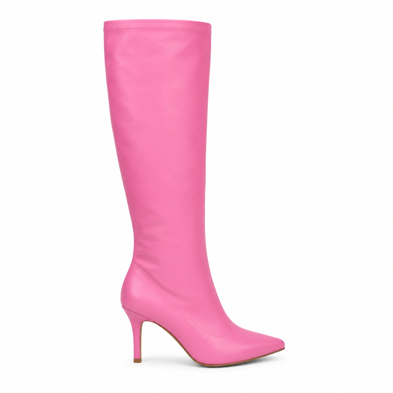 Pink Desire Pink knæhøj støvle med hæl - 36