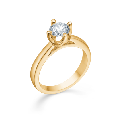 CROWN diamond ring in 14 karat gold | Danish design by Mads Z