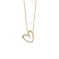 DIAMOND LOVE pendant in 14 karat gold with diamonds | Danish design by Mads Z