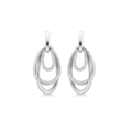 FABIENNE silver earrings with white topaz | Danish design by Mads Z