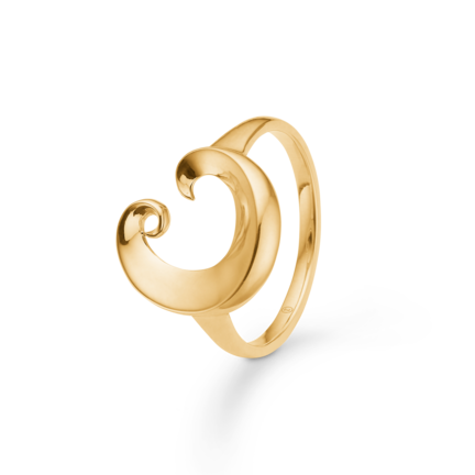 OCEAN ring in 14 karat gold | Danish design by Mads Z