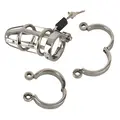 Chastity Cage Stainless Steel – rustfrit stål kyskhedsbælte med ventilationshuller og lås