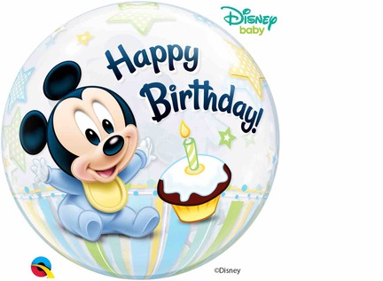 Send 1 års fødselsdags ballon Mickey