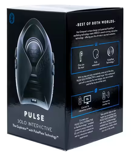 Pulse Solo Interactive – luksus masturbator fra Hot Octopuss med PulsePlate™-teknologi og app-styring