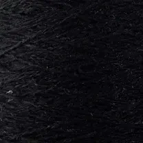 close up af ito kinu silke garn i farven black