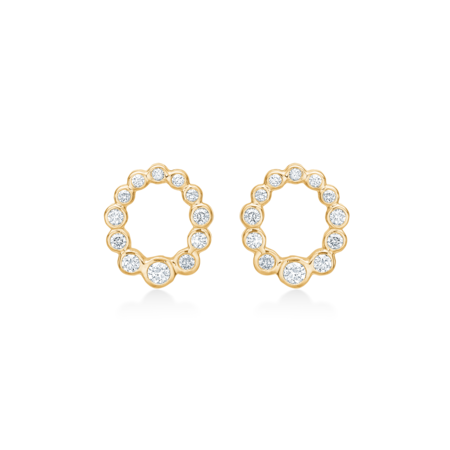 AURORA'S KISS øreringe i 14 karat guld med 0,25 ct. brillanter W.SI.