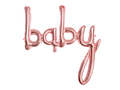 baby shower ballon rose gold