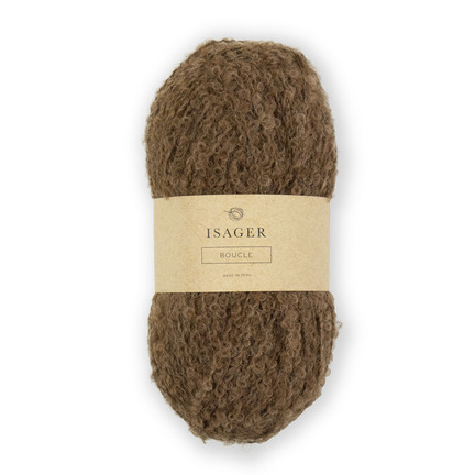 isager boucle garnoegle i farve 8s brun