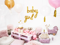 Baby folieballon guld - guld skrift ballon baby girl