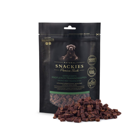 Snackies træningsgodbidder med røget oksekød - 170g