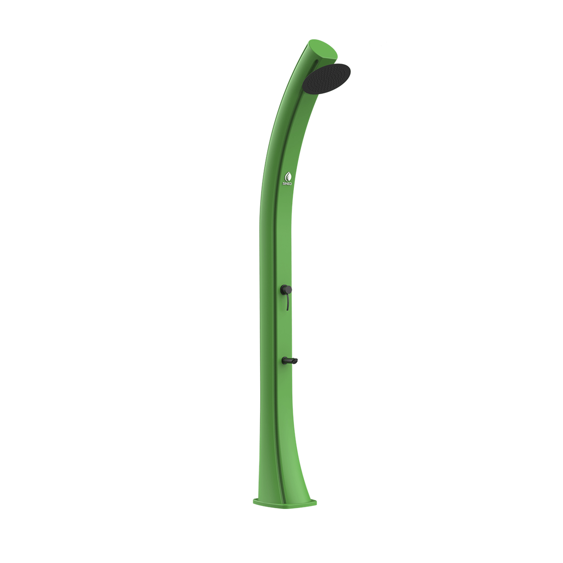 Sined Sole Xxl Verde - Solardusche Mit Fußbrause In Grün - 40 Liter