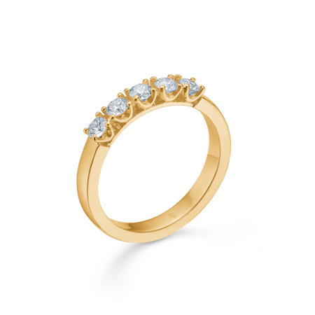 CROWN ALLIANCE diamond ring in 14 karat gold | Danish design by Mads Z