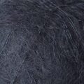 Close up af Isager Silk Mohair farve 100 navy marineblå