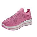 Dame sneakers elastik fuxia