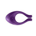 Satisfyer Partner Multifun 1 lilas parvibrator i blød silikone med fleksibel form og dobbelt stimulering