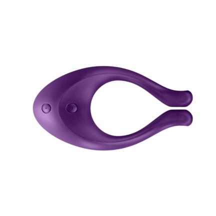 Satisfyer Partner Multifun 1 lilas parvibrator i blød silikone med fleksibel form og dobbelt stimulering