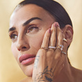 Medina wearing MARINA ring in 8 karat gold.