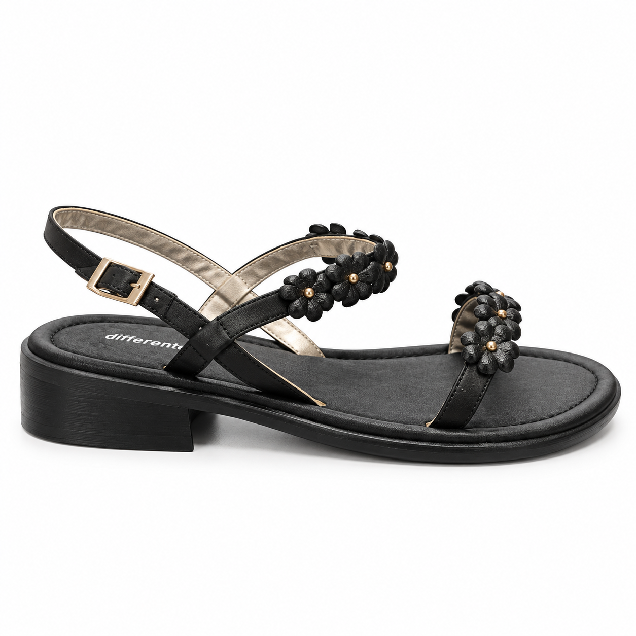 Damesandaler Med Dekorative Remme  Sort - 36