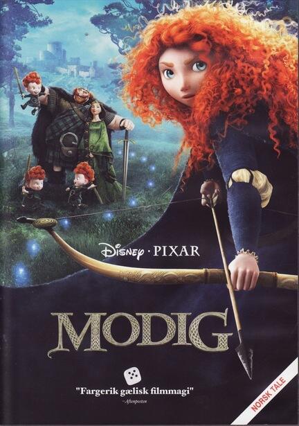 Modig, Brave, Pixar, DVD Movie