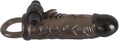 Rebel Men’s Gear Extension Regular Fit – sort penissleeve med vibrator og pungering.