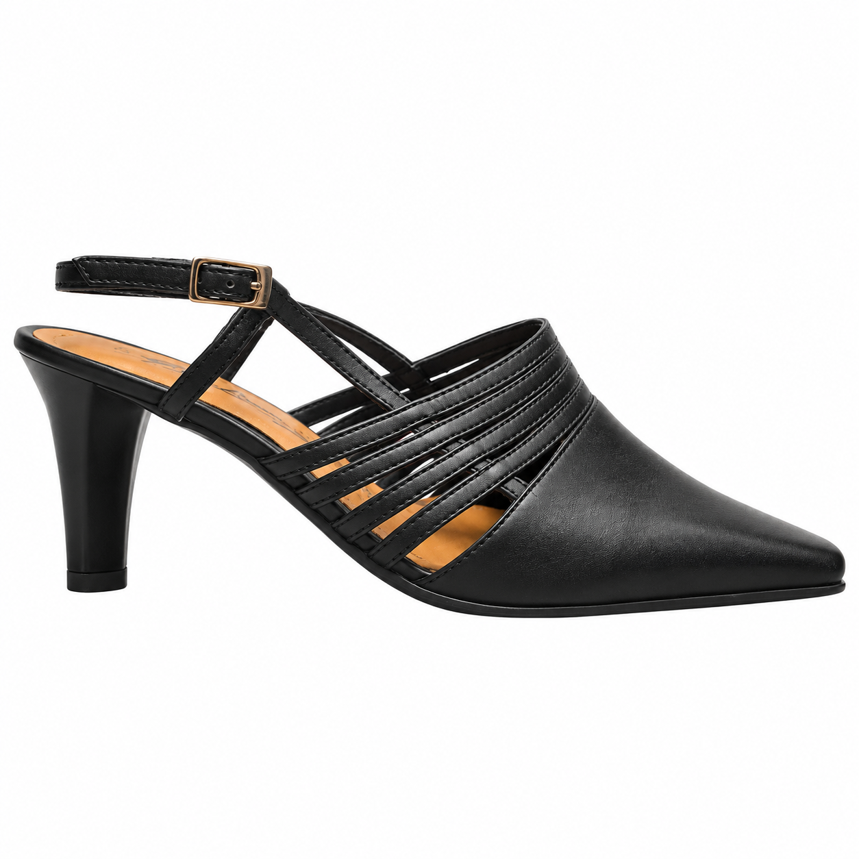 Gino Ventori Slingback Pumps  Sort - 37