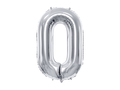 Sølv nul tal med helium