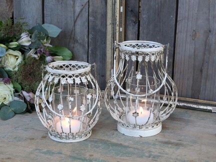 Lanterner med blomster docere fra Chic Antique