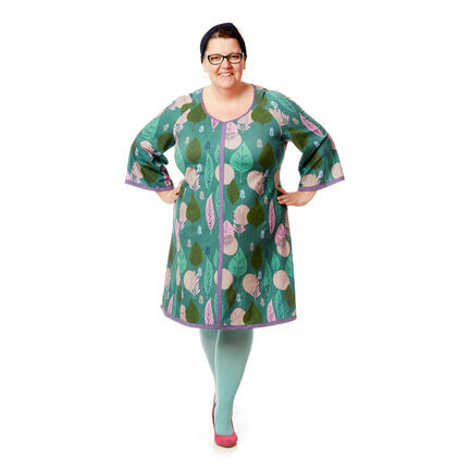 Lækre jerseykjoler syes på bestilling efter dine mål, kjoler tilo plussize kvninder, og damer i store størrelser.