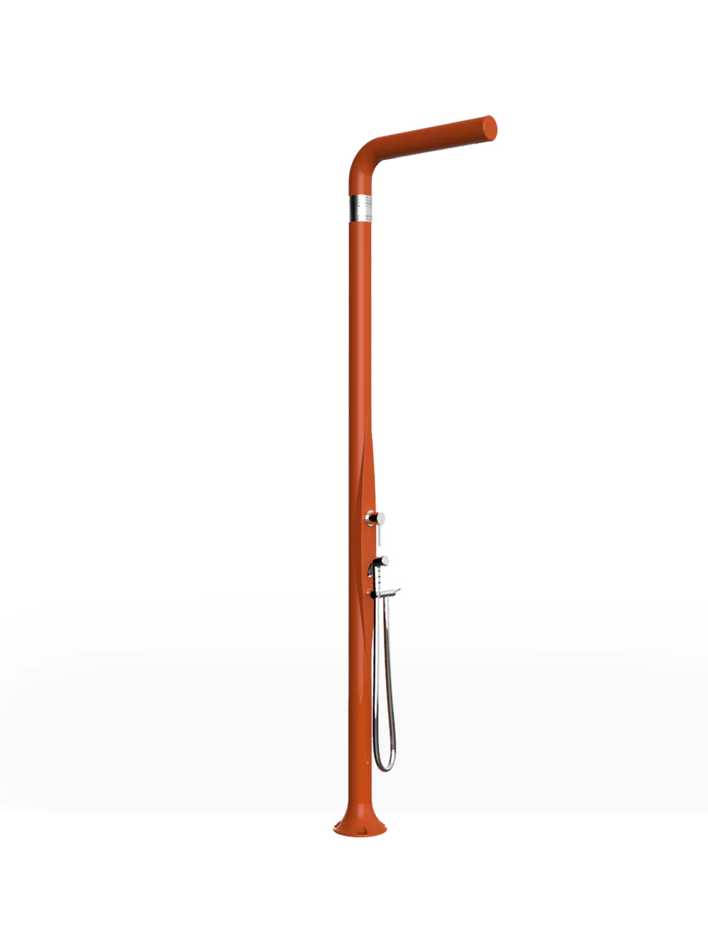Arkema - FUNNY YANG T245 Außendusche mit Handbrause - Kalt- und Warmwasser - Orange