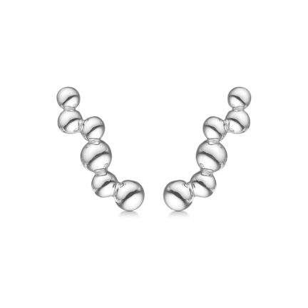 EMBEDDED BALL sølv øreringe | Mads Z