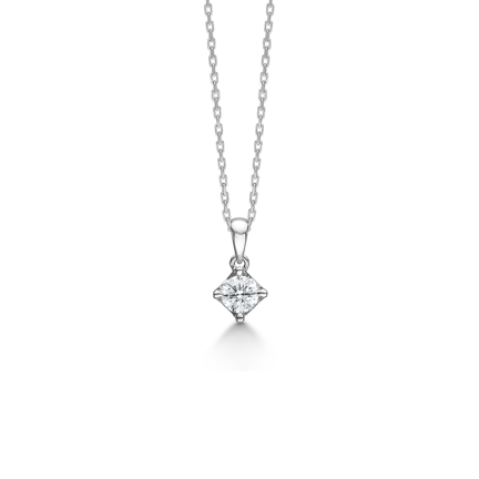 CROWN pendant in 14 karat white gold | Danish design by Mads Z