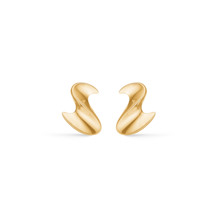 BIG WAVE øreringe i 14 karat guld | Mads Z