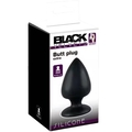 Black Velvets Analplug Extra i sort silikone med fleksibel form og bred base