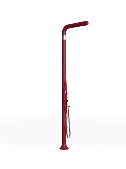 Arkema - FUNNY YANG T245 udendørs bruser med håndbruser - koldt & varmt vand - Rubinrød