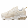 Beige sporty sneaker med luftpude – unisex komfort