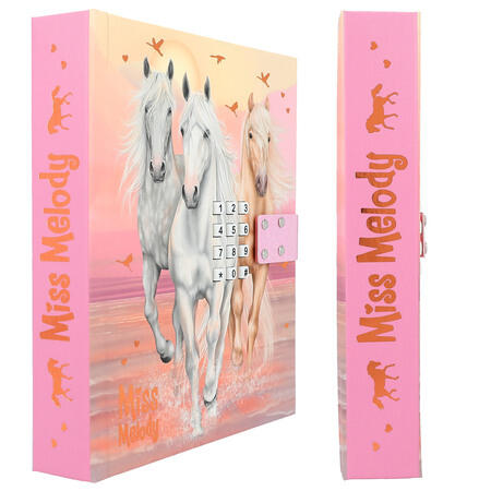 Miss Melody dagbog med heste, kode og musik - Sundown