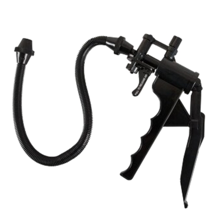 Reserve pumpepistol til penispumper i sort – robust vakuumhåndtag med slange.