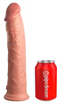 King Cock Elite Silicone Dildo 28 cm – realistisk model med sugekop og Dual Density silikone.