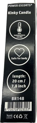 Power Escorts Kinky Candle – erotisk massage- og kink-lys med varm olie
