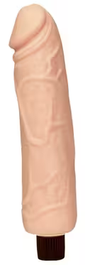Hudfarvet bøjelig softsilikone vibrator med realistiske detaljer og vandtæt design