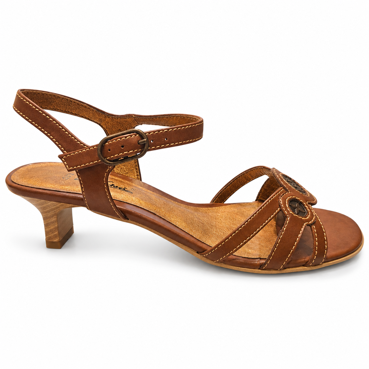 Gino Ventori Sandal Med Ankelrem  Brun - 38