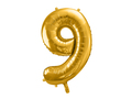 Guld folie ballontal til helium 9