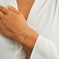 Four Seasons Petite bracelet in 14-carat gold, as worn by the model