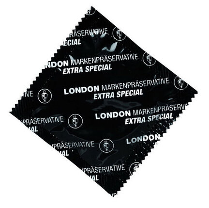London Extra Stark – ekstra stærkt latexkondom med glidecreme, 1 stk