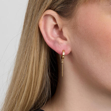 Marena øreringe i forgyldt sølv - studio.z