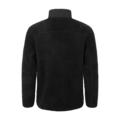 Set bagfra: Matterhorn Pasang sort fleecejakke. Sherpa-fleece af genanvendt polyester med polyester/bomuld på brystet. Praktiske lommer og elastiske manchetter.